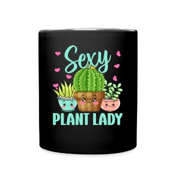Sexy Plant Lady - Jardinières Jardinière - Mug uni - noir - Devant