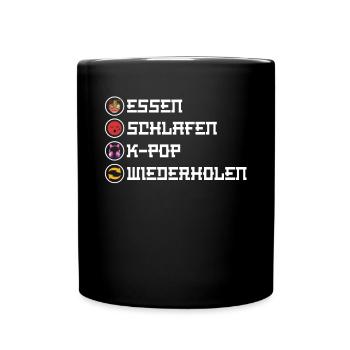 K-Pop Koreanischer Musik Kpop Fans Kdrama - Tasse einfarbig - Schwarz - Vorne