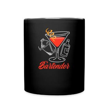 Funny Bartender Saying Bartender Gift - Full Colour Mug - black - Front