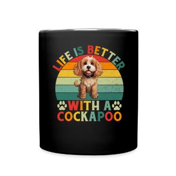 Cadeaux Cockapoo - Mug uni - noir - Devant