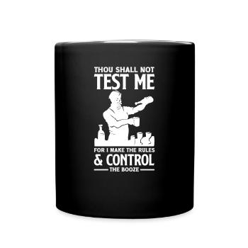 Lustiger Barkeeper Spruch Barkeeper Geschenk - Tasse einfarbig - Schwarz - Vorne