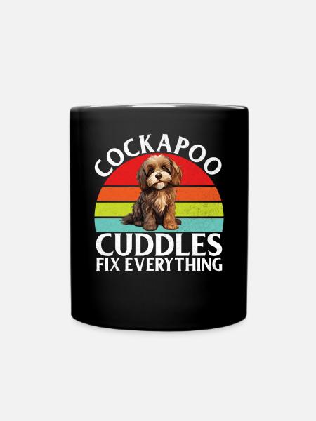 Cockapoo Gifts - Full Colour Mug - black