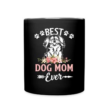 Meilleure maman chien de tous les temps Maman pékinoise - Mug uni - noir - Devant