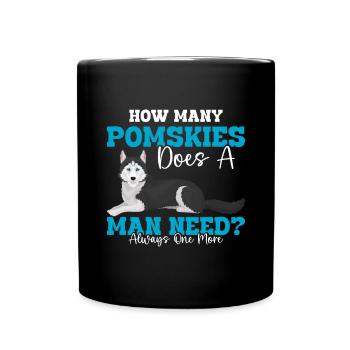 Dog saying dog dog - Full Colour Mug - black - Front