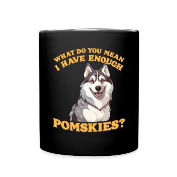 Dog saying dog dog - Full Colour Mug - black - Front