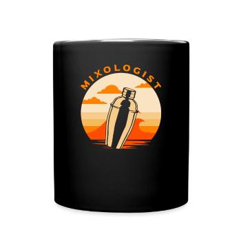 Barman drôle disant cadeau de barman - Mug uni - noir - Devant