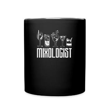 Barman drôle disant cadeau de barman - Mug uni - noir - Devant