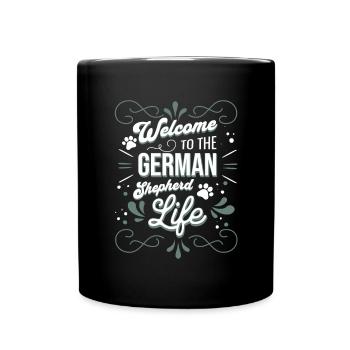 German Shepherd - Full Colour Mug - black - Front