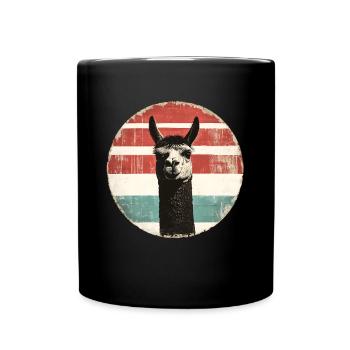 Alpaca - Full Colour Mug - black - Front