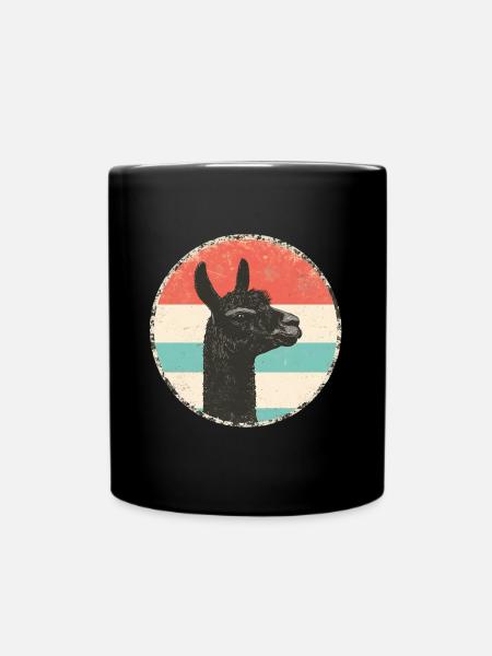 Alpaka - Tasse einfarbig - Schwarz