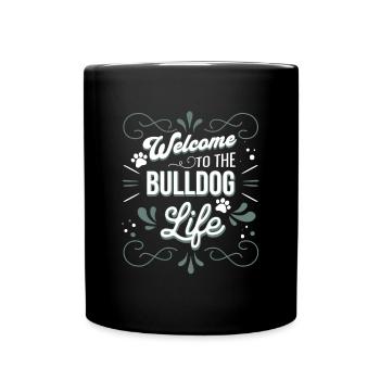Bouledogue - Mug uni - noir - Devant