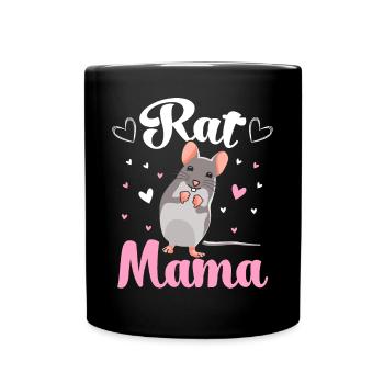 Rat Mom Rat Pet Owner Rat Mom - Full Colour Mug - black - Front