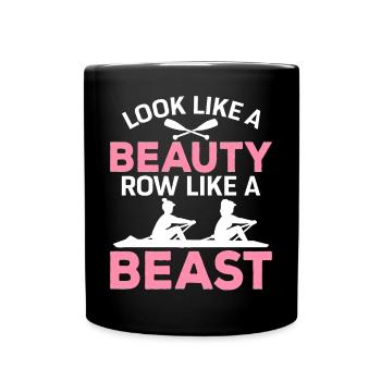 Rowing lovers look like a - Full Colour Mug - black - Front