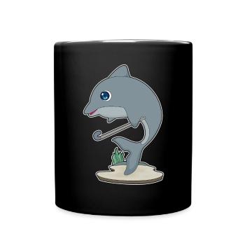 Dolphin Bâton de hockey sur gazon - Mug uni - noir - Devant