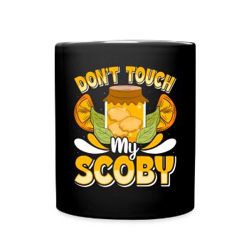 Kombucha Scoby fermented drinks - Full Colour Mug - black - Front