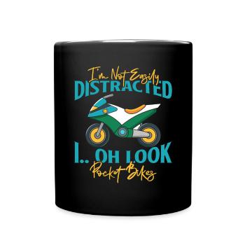 Pocketbike, Pocket Bike, moto - Mug uni - noir - Devant