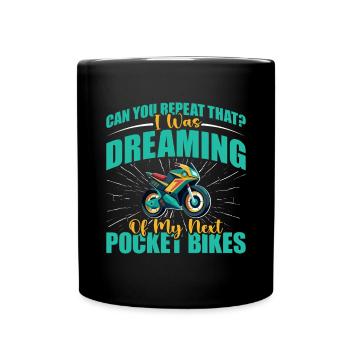 Pocketbike, Pocket Bike, moto - Mug uni - noir - Devant