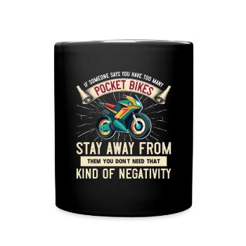 Pocketbike, Pocket Bike, moto - Mug uni - noir - Devant