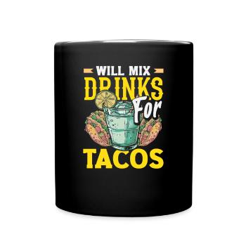 Funny Bartender Saying Bartender Gift - Full Colour Mug - black - Front