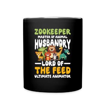 Zookeeper Master of Animal Husbandry - Tasse einfarbig - Schwarz - Vorne