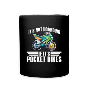 Pocketbike, Pocket Bike, moto - Mug uni - noir - Devant