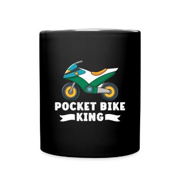 Pocketbike, Pocket Bike, moto - Mug uni - noir - Devant