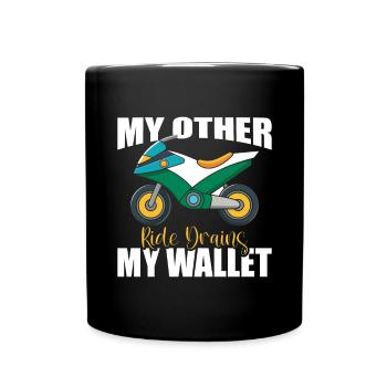 Pocketbike, Pocket Bike, moto - Mug uni - noir - Devant