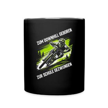 Mountain bikers, MTB lovers, cycling - Full Colour Mug - black - Front