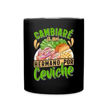 Seafood Peruvian Ceviche - Tasse einfarbig - Schwarz - Vorne
