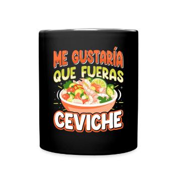 Seafood Peruvian Ceviche - Tasse einfarbig - Schwarz - Vorne