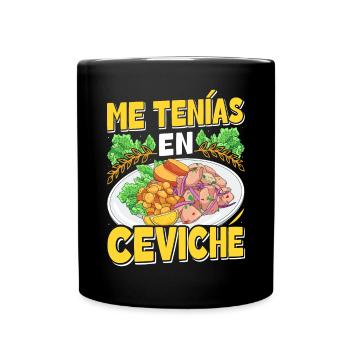 Seafood Peruvian Ceviche - Tasse einfarbig - Schwarz - Vorne
