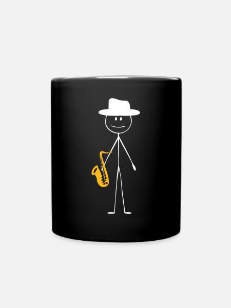 Saxophone Saxophone Guy - Tasse einfarbig - Schwarz