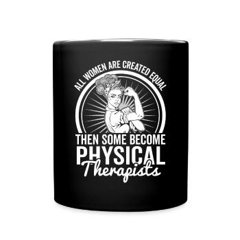 Women's equal physiotherapists - Full Colour Mug - black - Front