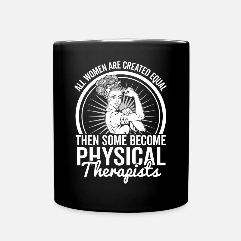 Frauen gleichberechtigte Physiotherapeuten - Tasse einfarbig - Schwarz