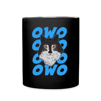 Furry Fandom Pumpkins Fursona Owo - Full Colour Mug - black - Front
