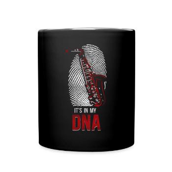 Saxophones It's In My Dna - Full Colour Mug - black - Front