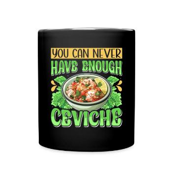Seafood Peruvian Ceviche - Tasse einfarbig - Schwarz - Vorne