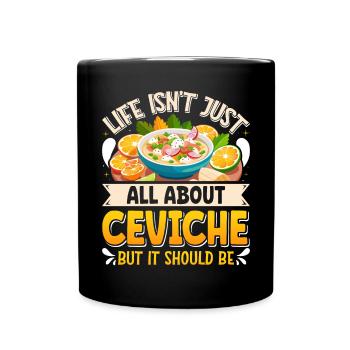 Seafood Peruvian Ceviche - Tasse einfarbig - Schwarz - Vorne