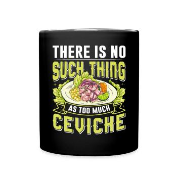 Seafood Peruvian Ceviche - Tasse einfarbig - Schwarz - Vorne