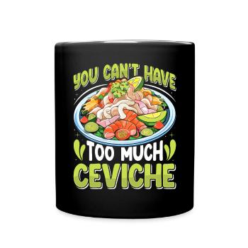Seafood Peruvian Ceviche - Tasse einfarbig - Schwarz - Vorne