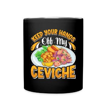 Seafood Peruvian Ceviche - Tasse einfarbig - Schwarz - Vorne