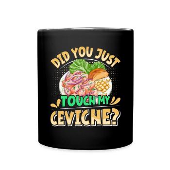 Seafood Peruvian Ceviche - Tasse einfarbig - Schwarz - Vorne