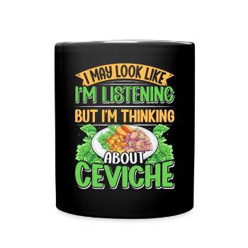 Seafood Peruvian Ceviche - Tasse einfarbig - Schwarz - Vorne