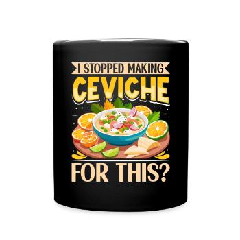 Seafood Peruvian Ceviche - Tasse einfarbig - Schwarz - Vorne