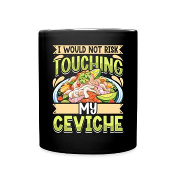 Seafood Peruvian Ceviche - Tasse einfarbig - Schwarz - Vorne