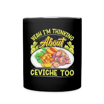 Seafood Peruvian Ceviche - Tasse einfarbig - Schwarz - Vorne