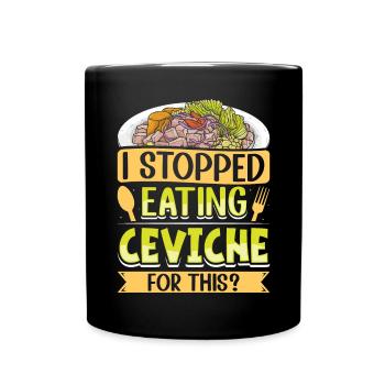 Seafood Peruvian Ceviche - Tasse einfarbig - Schwarz - Vorne
