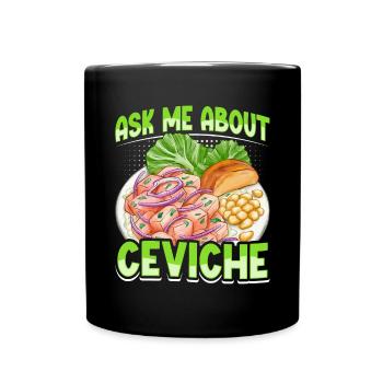 Seafood Peruvian Ceviche - Tasse einfarbig - Schwarz - Vorne