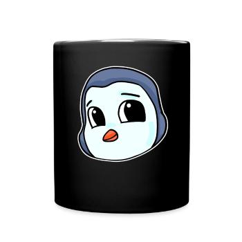 Penguin Head Bird Seabird - Full Colour Mug - black - Front