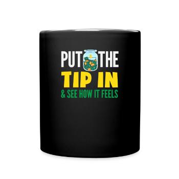 Lustiger Barkeeper Spruch Barkeeper Geschenk - Tasse einfarbig - Schwarz - Vorne